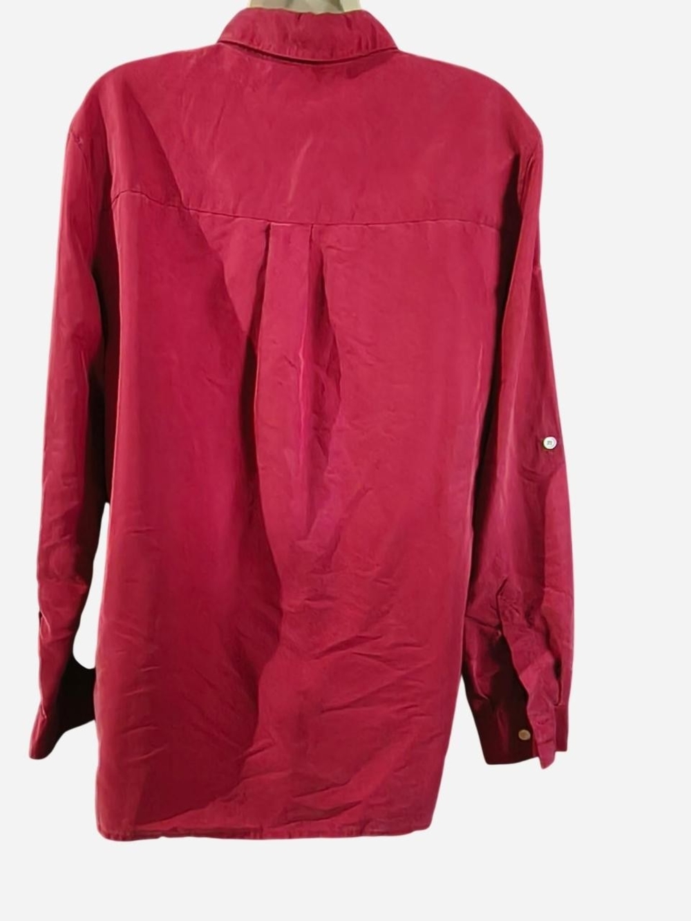 Liz Claiborne Womens Button-Down Shirt in Berry - Picture 2 of 5